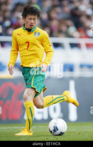 Sitama Stadium 2002, Saitama, Giappone. Xii gen, 2015. Keita Sugihara (Seiryo), 12 gennaio 2015 - Calcetto : 93tutto il Giappone di alta scuola di torneo di calcio partita finale tra Maebashi Ikuei 2-4 Seiryo presso lo Stadio Sitama 2002, Saitama, Giappone. © Yusuke Nakanishi AFLO/sport/Alamy Live News Foto Stock