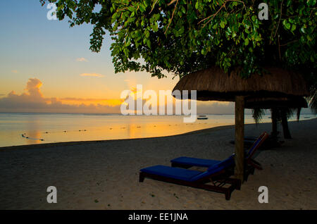 Tramonto su Mauritius Foto Stock