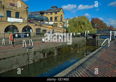 Hampstead Road serratura, Camden, London Foto Stock