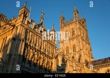 La cattedrale di Gloucester, Gloucester, Gloucestershire, England, Regno Unito, Europa Foto Stock