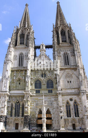 Ratisbona, Dom San Pietro, Domschatzmuseum, Unesco Welterbe, St Peters cattedrale, Bayerische Eisenstrasse, Strasse der Kaiser Foto Stock