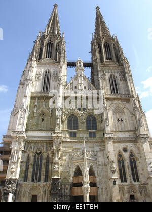 Ratisbona, Dom San Pietro, Domschatzmuseum, Unesco Welterbe, St Peters cattedrale, Bayerische Eisenstrasse, Strasse der Kaiser Foto Stock