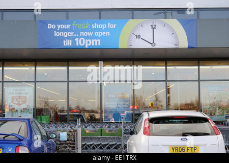 Supermercato Aldi ,Mansfield ,UK. Foto Stock