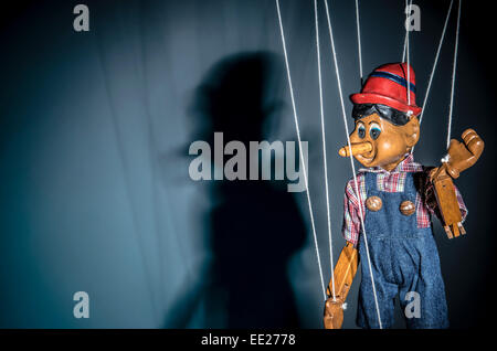 Pinocchio giocattolo di legno Foto Stock