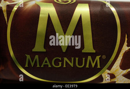 Close up di Magnum gelato Foto Stock