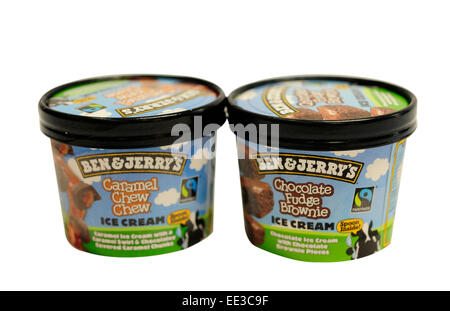 Close up di Ben e Jerrys ice cream Foto Stock