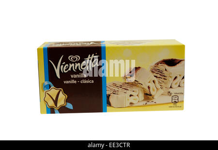 Close up Viennetta Vaniglia Foto Stock