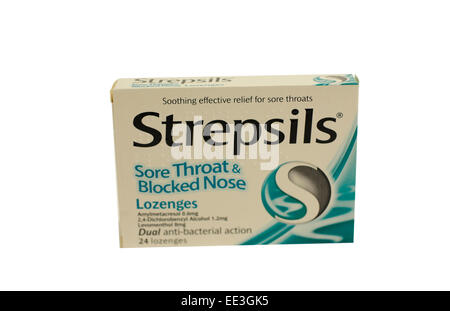 Close up Strepsils Foto Stock