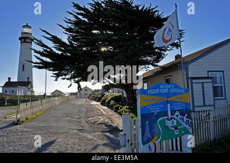 Pigeon Point Stazione di luce State Historic Park, California Foto Stock