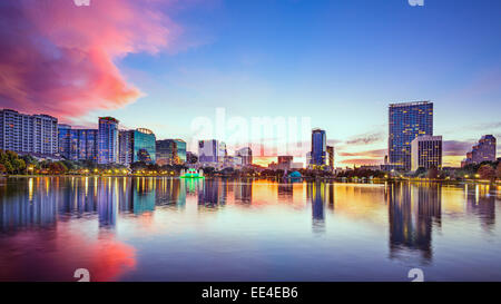 Orlando, Florida, Stati Uniti d'America lo skyline della citta'. Foto Stock