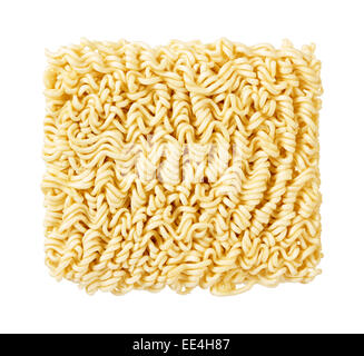 Spaghetti Ramen isolato su bianco. Foto Stock