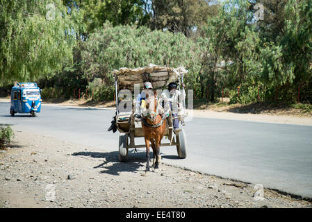 Etiopia scene di strada, Mekele o Mekelle, Etiopia, Africa Foto Stock