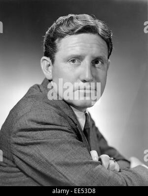 Spencer Tracy, pubblicità ritratto, sul set del film "grande citta', 1937 Foto Stock