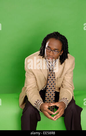 Questo stock foto mostra ben vestito afro-americano di business man. Foto Stock