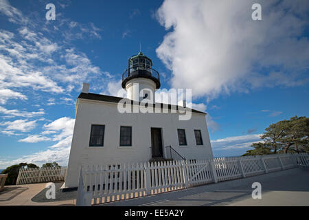 Vecchio punto Loma faro, Cabrillo National Monument, Point Loma, San Diego, California USA Foto Stock