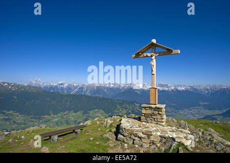 Bildausschnitt, Christus, dettaglio, Dettagli Gipfel, Gipfelkreuz, Gipfelkreuze, Glaube, Holz, Gesù, Kreuz, Kreuze, Kruzifix, Naha Foto Stock