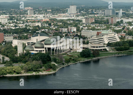 Museo canadese della storia, il fiume Ottawa, Gatineau, Quebec, Canada Foto Stock