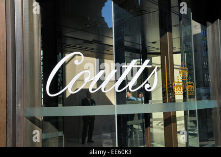 Coutts Bank, 440 Strand, London, England, Regno Unito Foto Stock