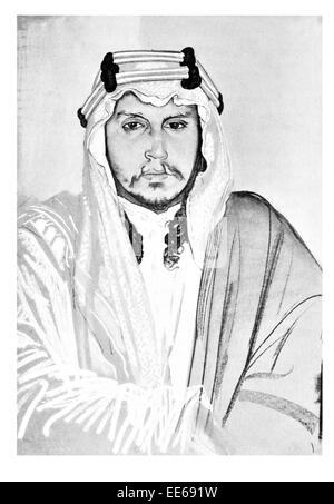 Emir Shakir rivolta araba Thomas Edward Lawrence d'Arabia beduino Foto Stock