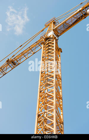 Costruzione di gru di cantiere a Stoccolma, Svezia Foto Stock