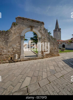 Basilica Eufrasiana, città di Parenzo in Istria, Croazia Foto Stock