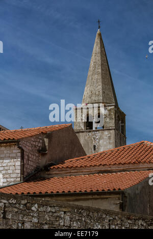 Basilica Eufrasiana, centro storico di Parenzo in Istria, Croazia Foto Stock