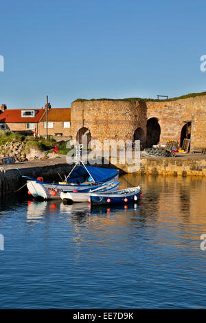 Porto Beadnell; Northumberland, Regno Unito Foto Stock