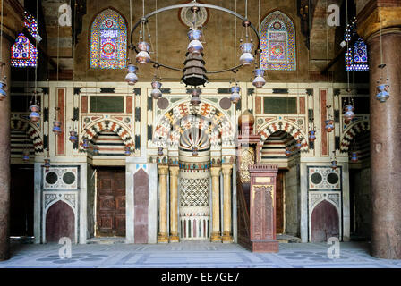 Madrassa & Khanqah del sultano Barquq - Cairo, Egitto inferiore Foto Stock