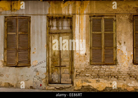 Una casa di Neve Tzedek, Tel Aviv, Israele Foto Stock