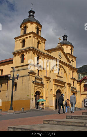 La Chiesa di Nostra Signora della Candelaria, a Bogotà, in Colombia. Foto Stock