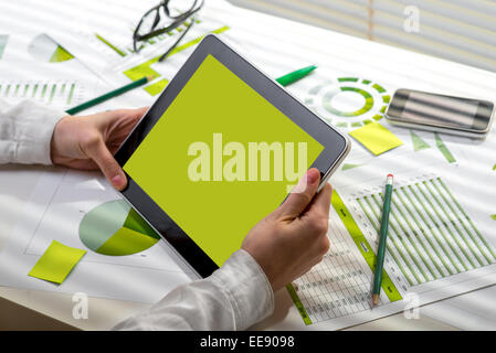Economista lavora Foto Stock