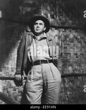 Thomas Mitchell, sul set del film, "Solo gli angeli hanno ali', 1939 Foto Stock