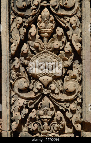 Il Banteay Srei complesso tempio di Angkor Wat in Cambogia Foto Stock
