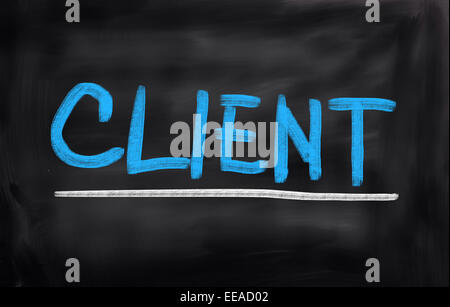 Concetto di client Foto Stock