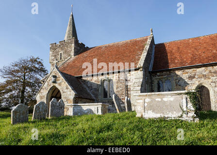 Chiesa Mottistone, Isola di Wight. Foto Stock