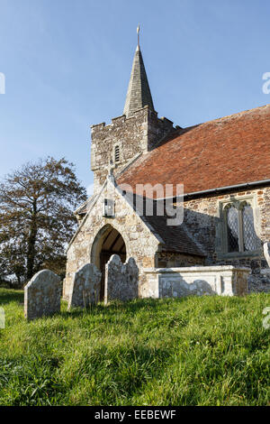 Chiesa Mottistone, Isola di Wight Foto Stock