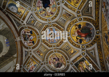 Dipinti nel Museo del Vaticano, Le Stanze di Raffaello Foto Stock