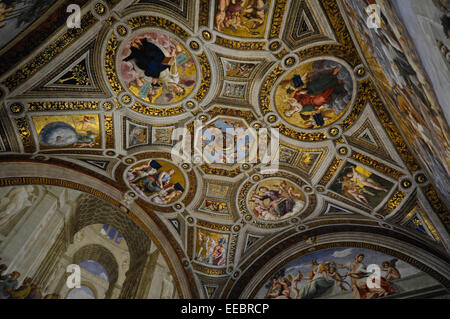 Dipinti nel Museo del Vaticano, Le Stanze di Raffaello Foto Stock