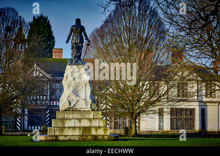 Wythenshawe Hall esterno del landmark Manchester edificio Tudor Foto Stock