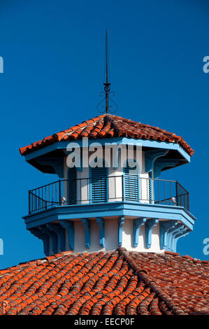 Giostra del tetto, il Seaport Village, San Diego, California Foto Stock