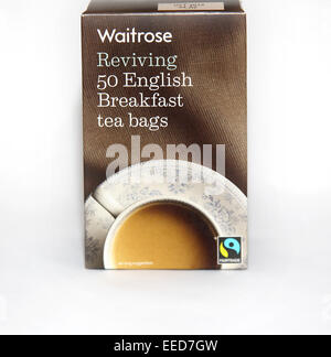Pacchetto di waitrose colazione bustine di tè Foto Stock