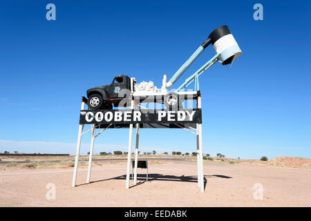 Il ventilatore carrello utilizzato per Opal Mining, Coober Pedy, Sud Australia, SA, Australia Foto Stock