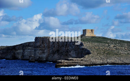 La piccola isola di Malta è una popolare meta di viaggio per i turisti a causa di 5.000 anni di storia, la pittoresca città e paesaggi. Il turismo è una parte significativa della malta di economia nazionale. Foto: dicembre 2014. Foto Stock
