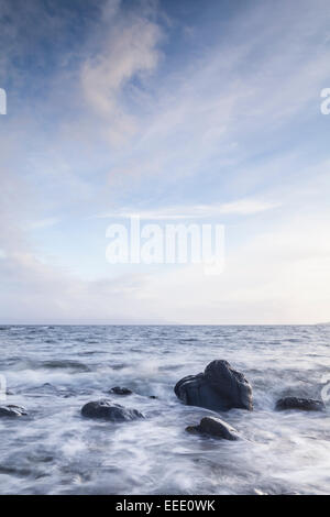 Loch Scavaig sull'Isola di Skye. Foto Stock