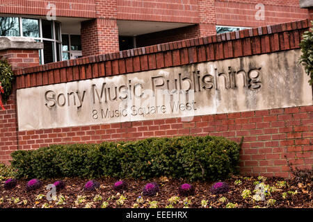 Segno per Sony Music Publishing sede a Nashville, TN. Foto Stock