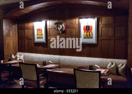 Oak Room bar nel centro storico l'Hotel Hermitage a Nashville, TN. Foto Stock