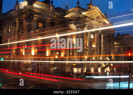 Theatre Royal al crepuscolo, Newcastle upon Tyne Foto Stock