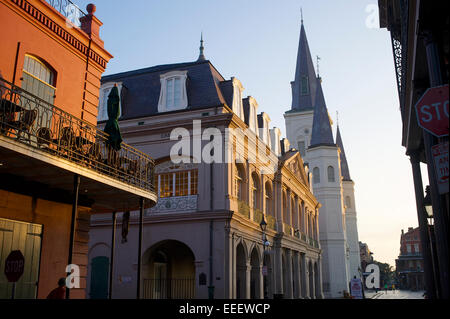 Chartres Street, New Orleans, Louisiana Foto Stock