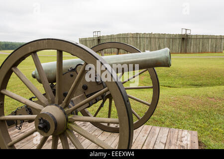 Andersonville National Historic Site home all'ex campo confederato Sumter campo di prigionia dove 45.000 Unione prigionieri sono stati detenuti Maggio 6, 2013 in Andersonville, Georgia. Foto Stock