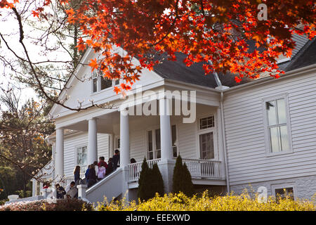 Vista della casa dello scrittore e poeta Carl Sandburg in Flat Rock, NC Foto Stock